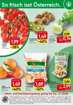 Spar Flugblatt (ab 29.12.2025) - Angebote und Prospekt