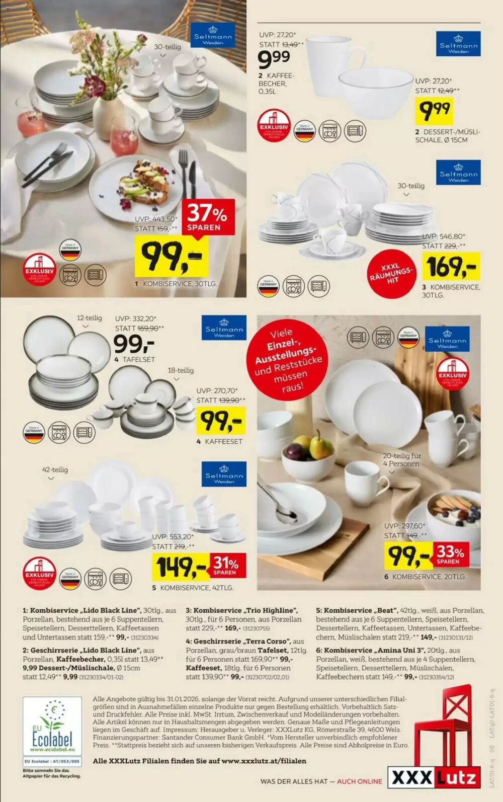 XXXLutz Flugblatt (ab 29.12.2025) - Angebote und Prospekt - Seite 8