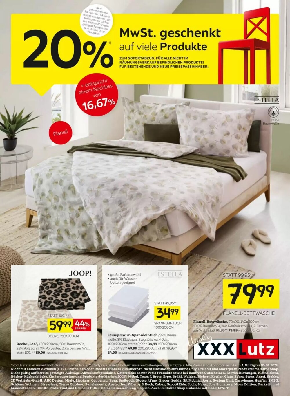 XXXLutz Flugblatt (ab 29.12.2025) - Angebote und Prospekt - Seite 1