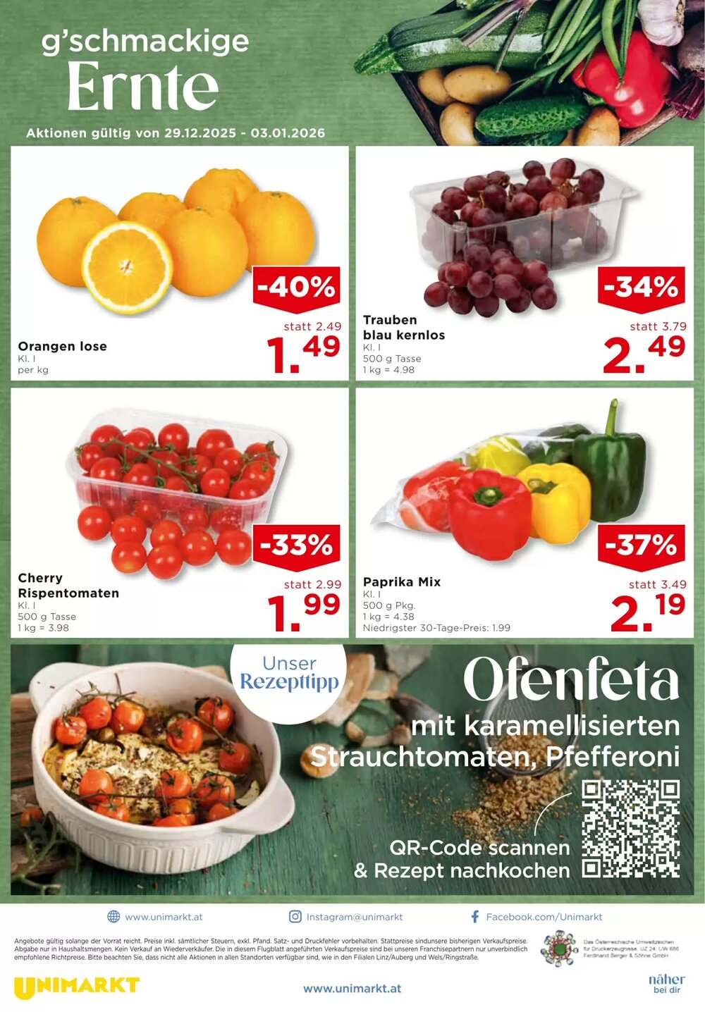 Unimarkt Flugblatt (ab 30.12.2025) - Angebote und Prospekt - Seite 12