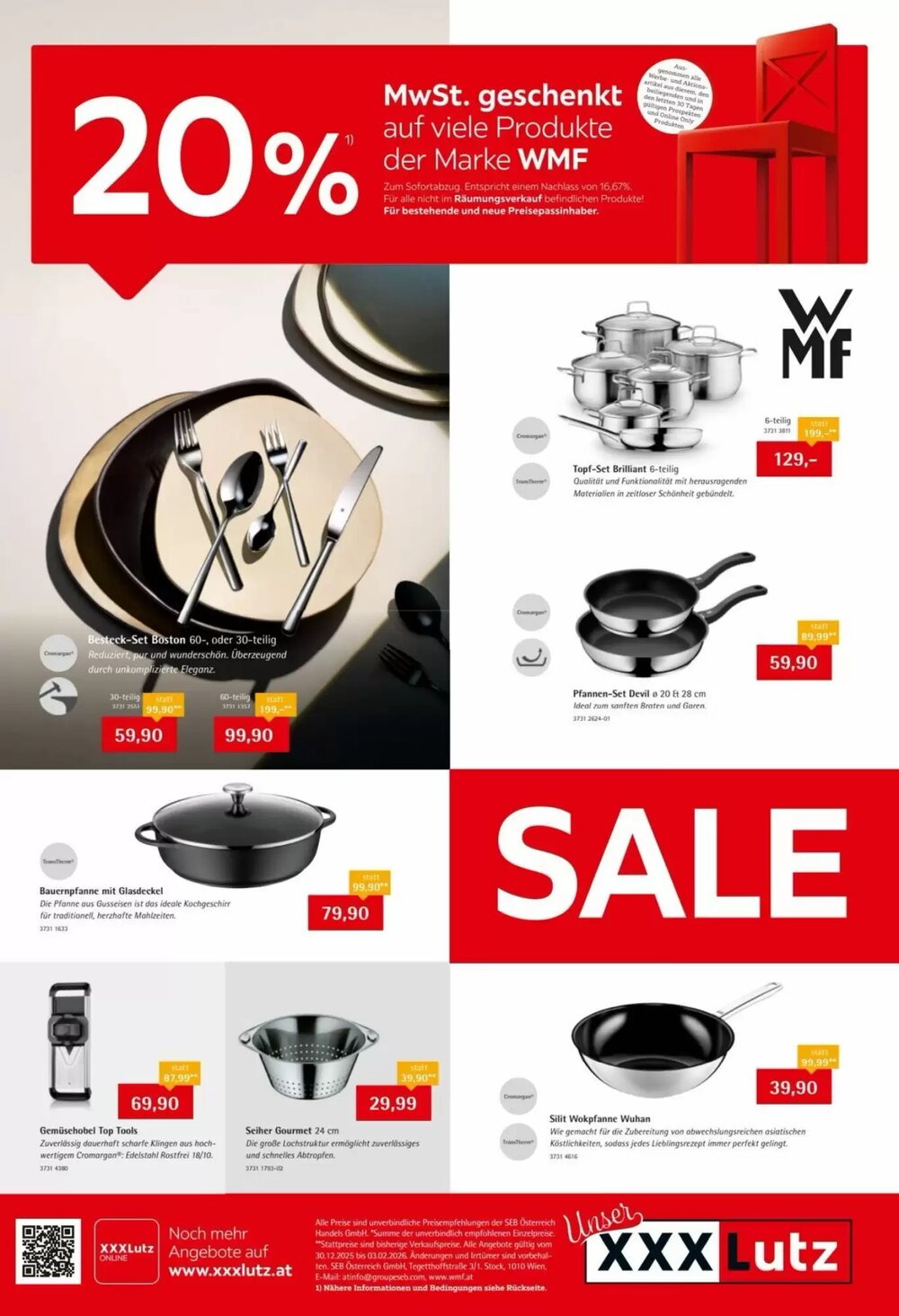 XXXLutz Flugblatt (ab 30.12.2025) - Angebote und Prospekt - Seite 1