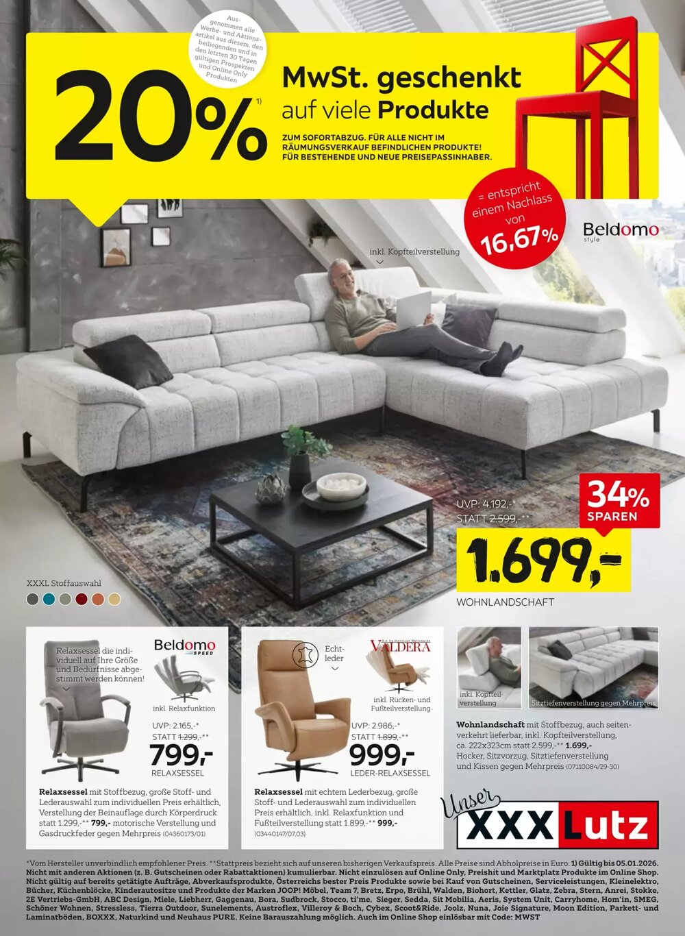 XXXLutz Flugblatt (ab 30.12.2025) - Angebote und Prospekt - Seite 1