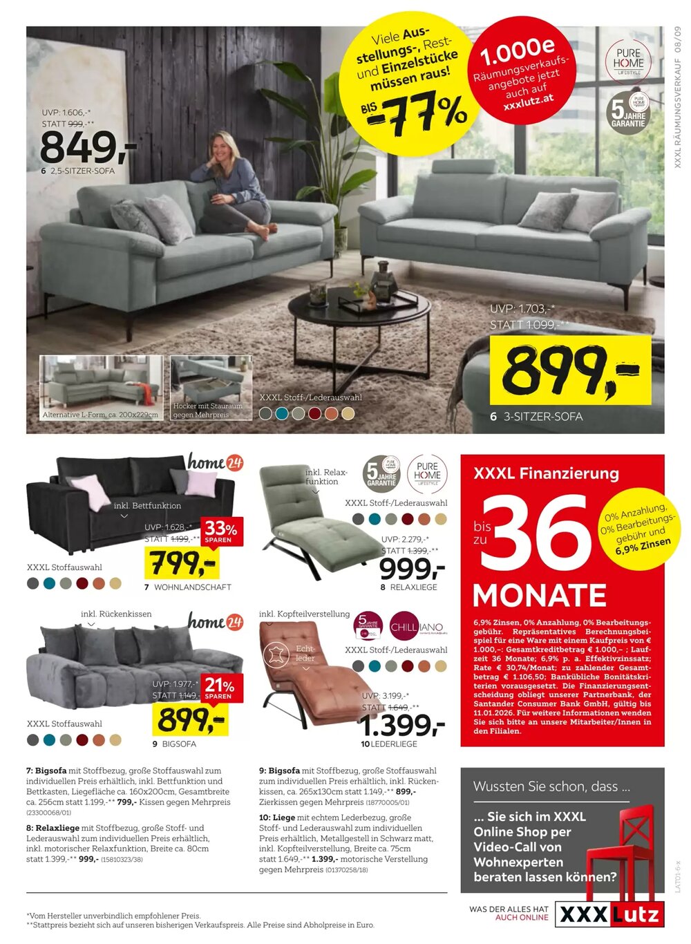 XXXLutz Flugblatt (ab 30.12.2025) - Angebote und Prospekt - Seite 9