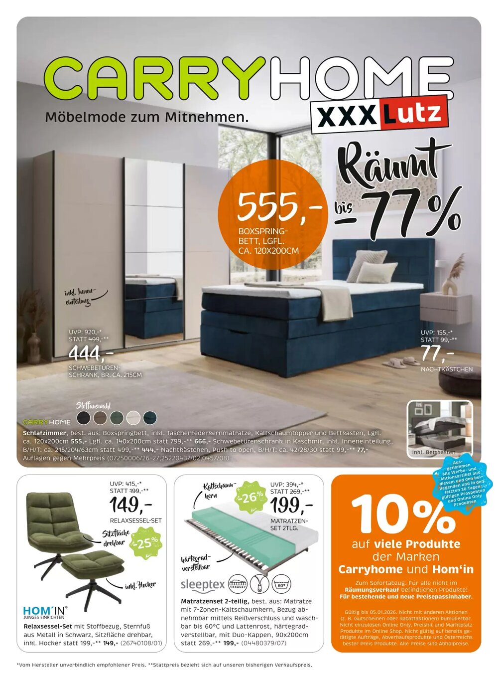 XXXLutz Flugblatt (ab 30.12.2025) - Angebote und Prospekt - Seite 1