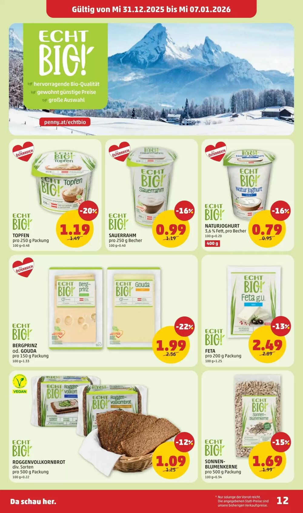 PENNY Flugblatt (ab 31.12.2025) - Angebote und Prospekt - Seite 12