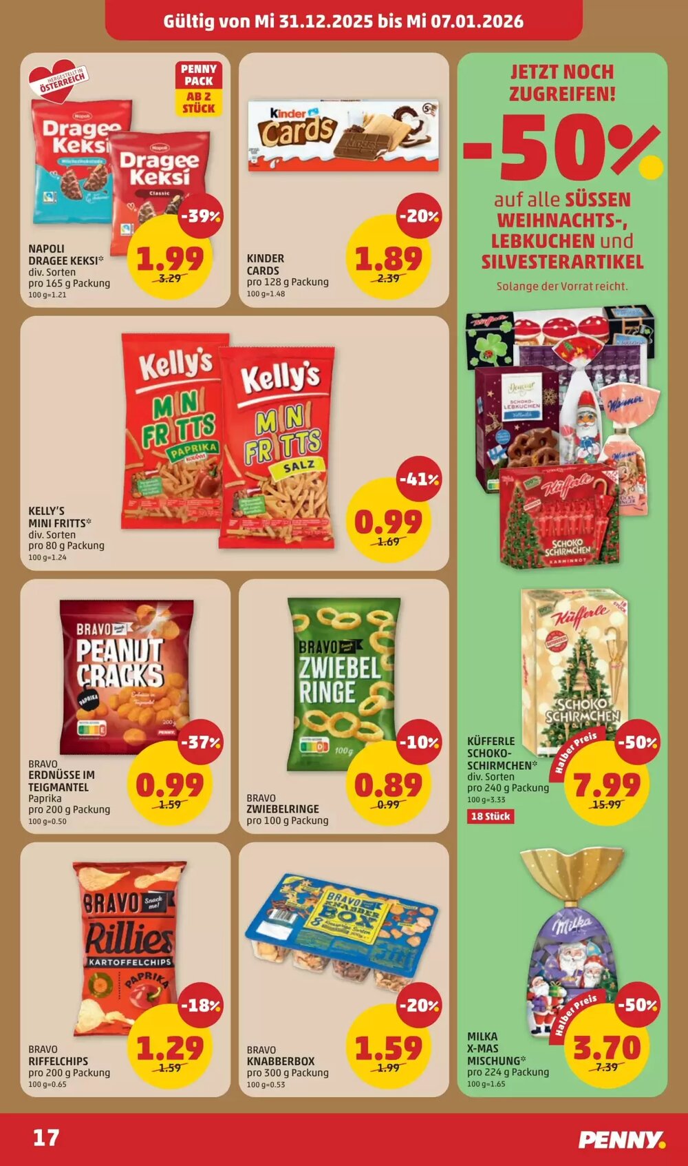 PENNY Flugblatt (ab 31.12.2025) - Angebote und Prospekt - Seite 17