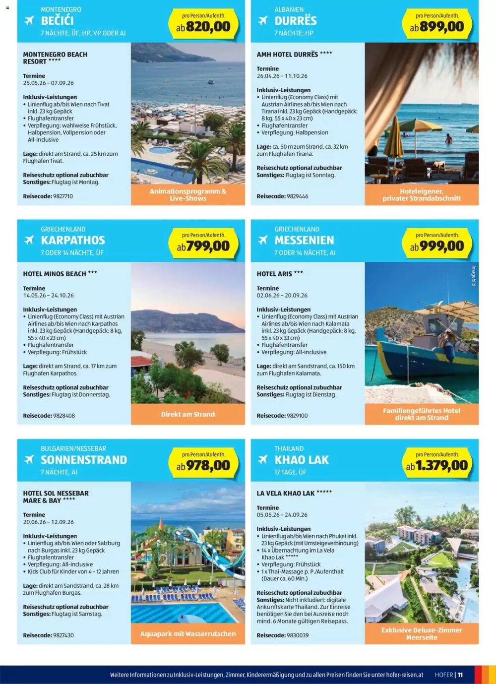 Hofer Reisen Flugblatt (ab 31.12.2025) - Angebote und Prospekt - Seite 11