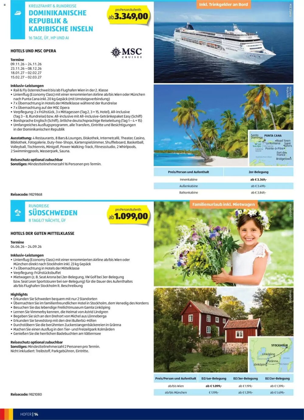 Hofer Reisen Flugblatt (ab 31.12.2025) - Angebote und Prospekt - Seite 14