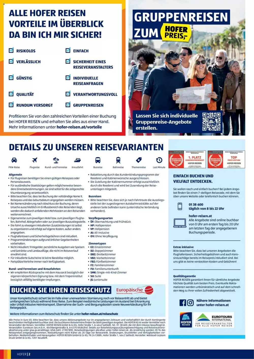 Hofer Reisen Flugblatt (ab 31.12.2025) - Angebote und Prospekt - Seite 2