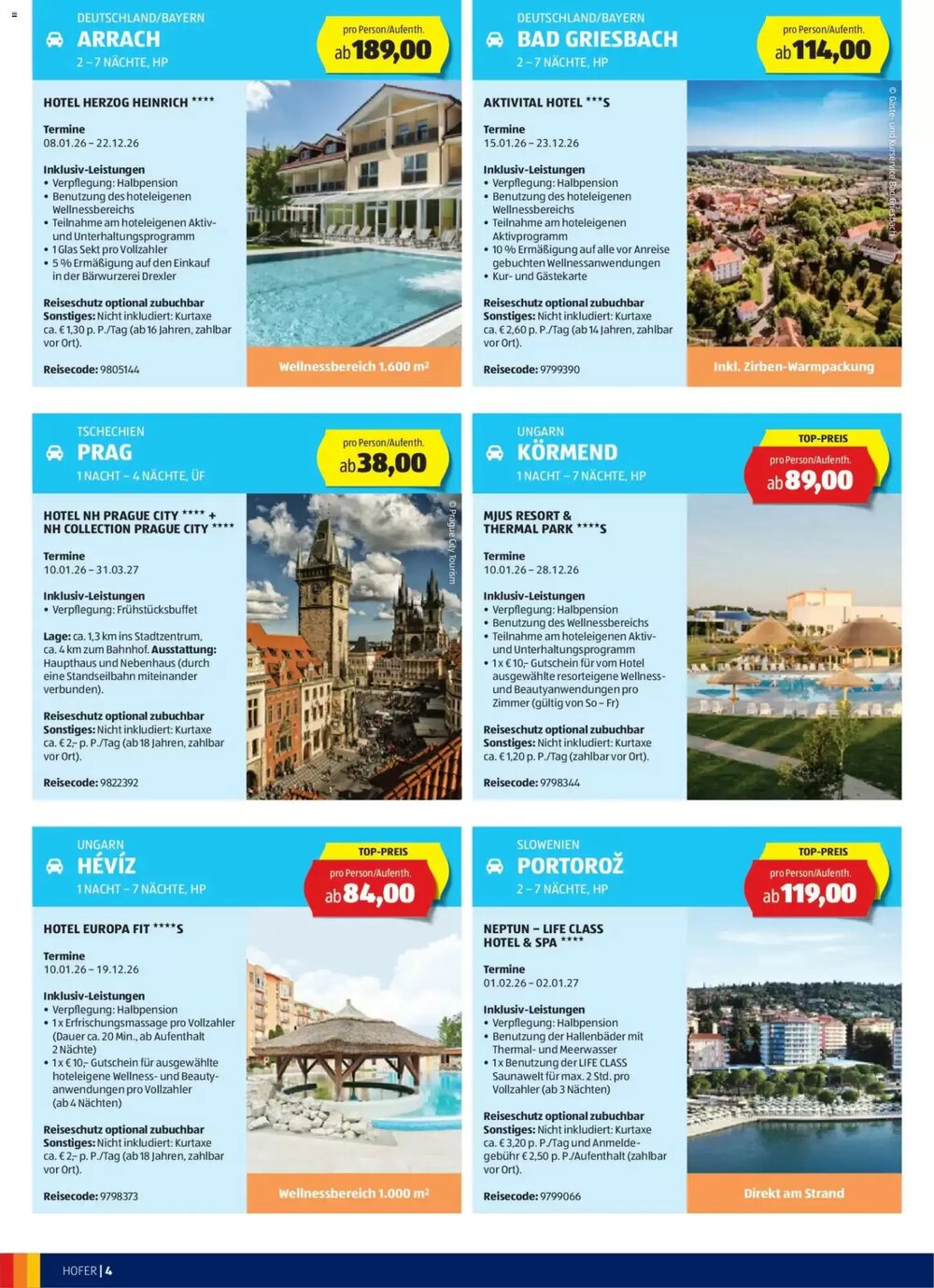 Hofer Reisen Flugblatt (ab 31.12.2025) - Angebote und Prospekt - Seite 4