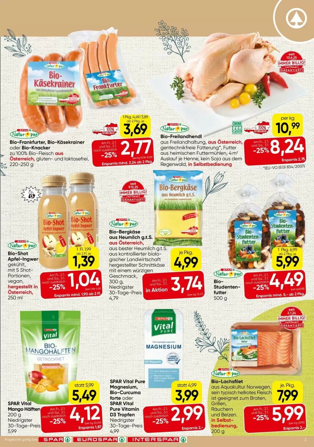 Eurospar Flugblatt (ab 31.12.2025) - Angebote und Prospekt - Seite 3