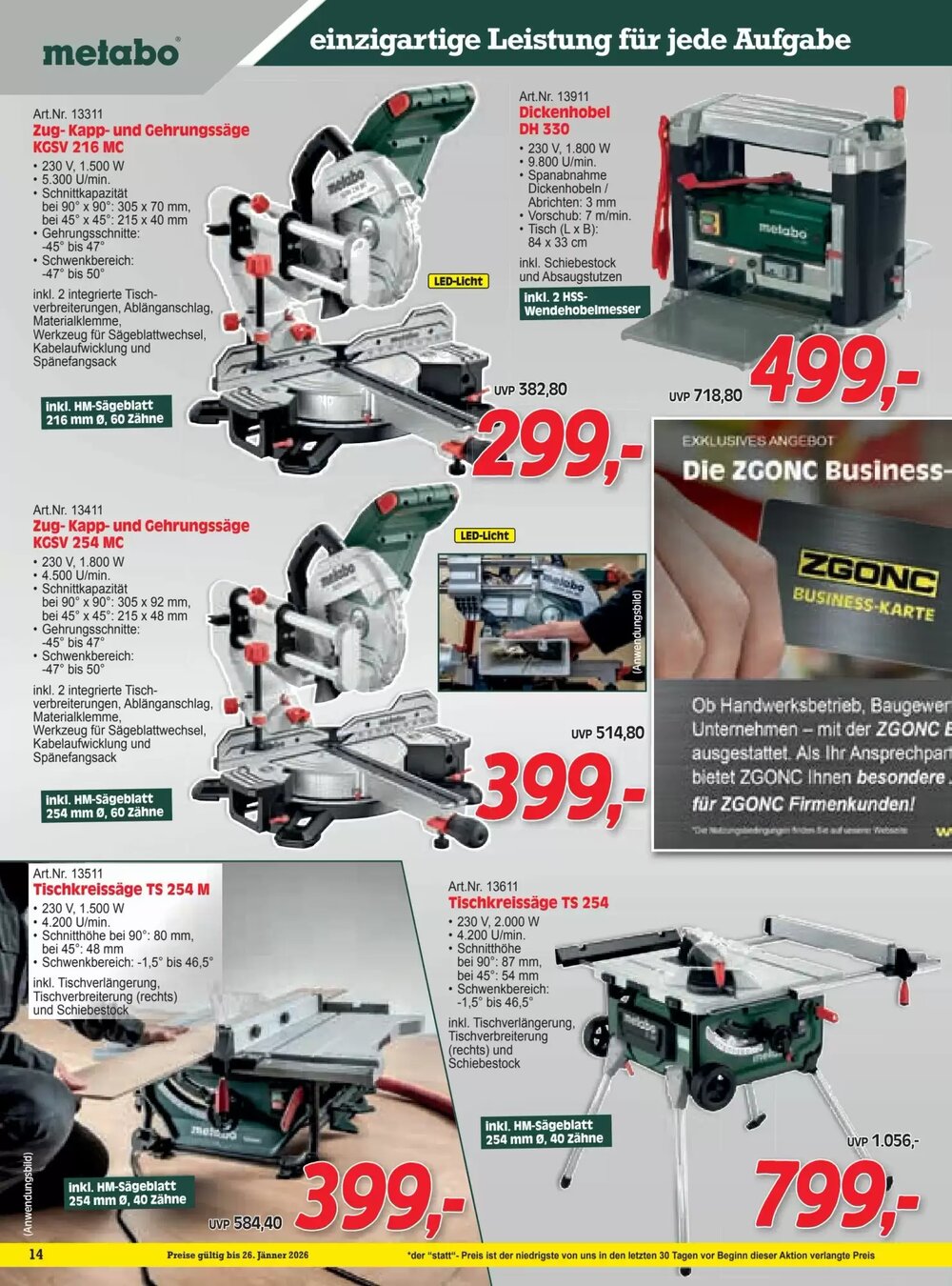 Zgonc Flugblatt (ab 01.01.2026) - Angebote und Prospekt - Seite 14