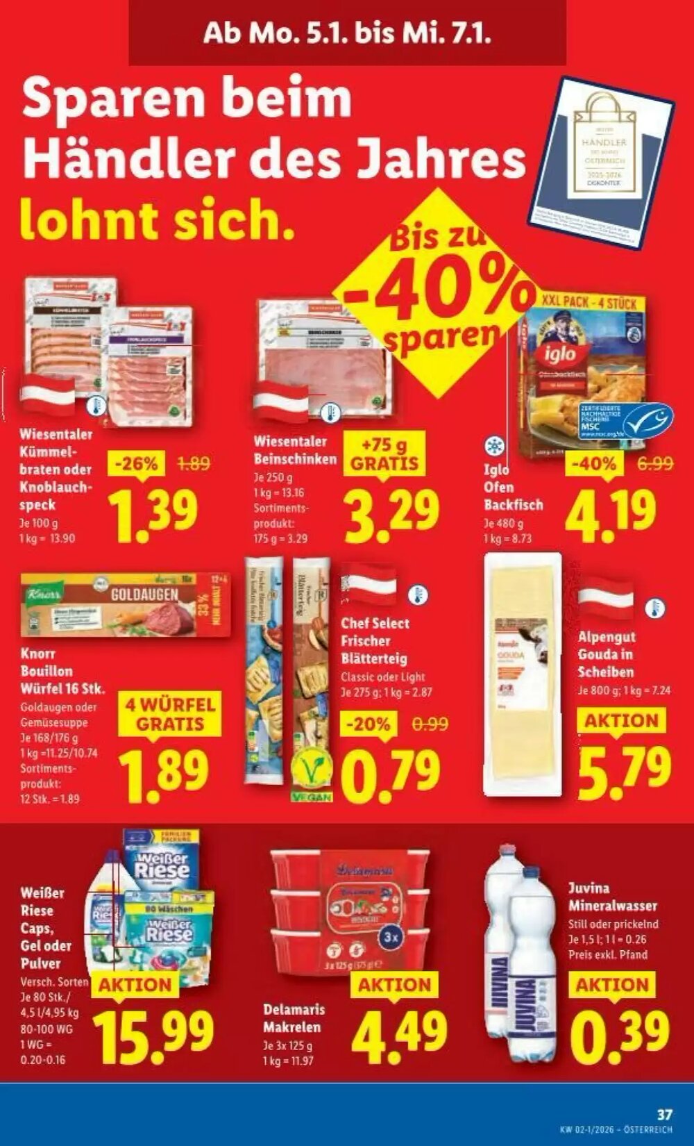 Lidl Flugblatt (ab 02.01.2026) - Angebote und Prospekt - Seite 40