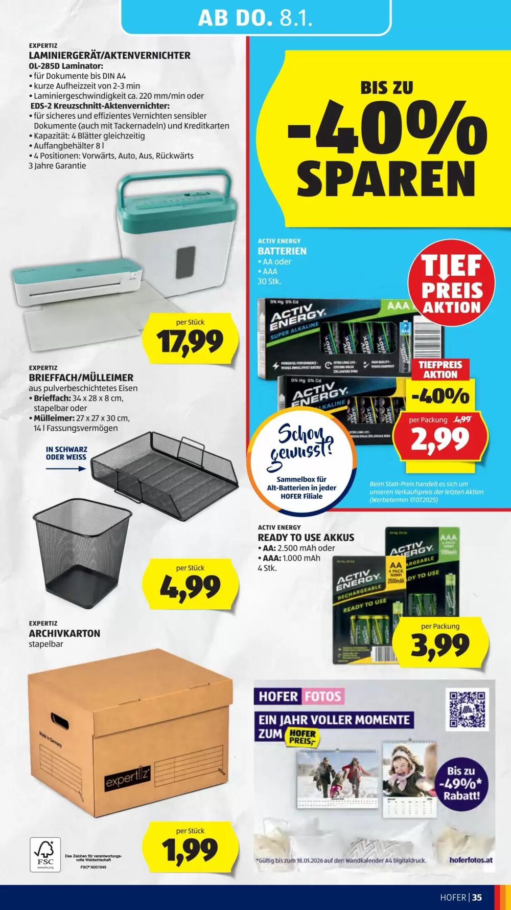 Hofer Flugblatt (ab 02.01.2026) - Angebote und Prospekt - Seite 39