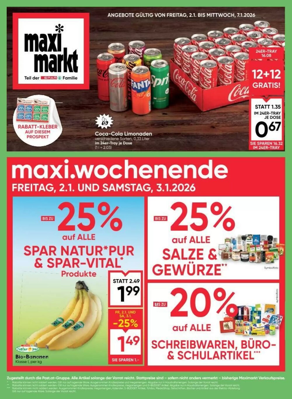 Maximarkt Flugblatt (ab 02.01.2026) - Angebote und Prospekt - Seite 1