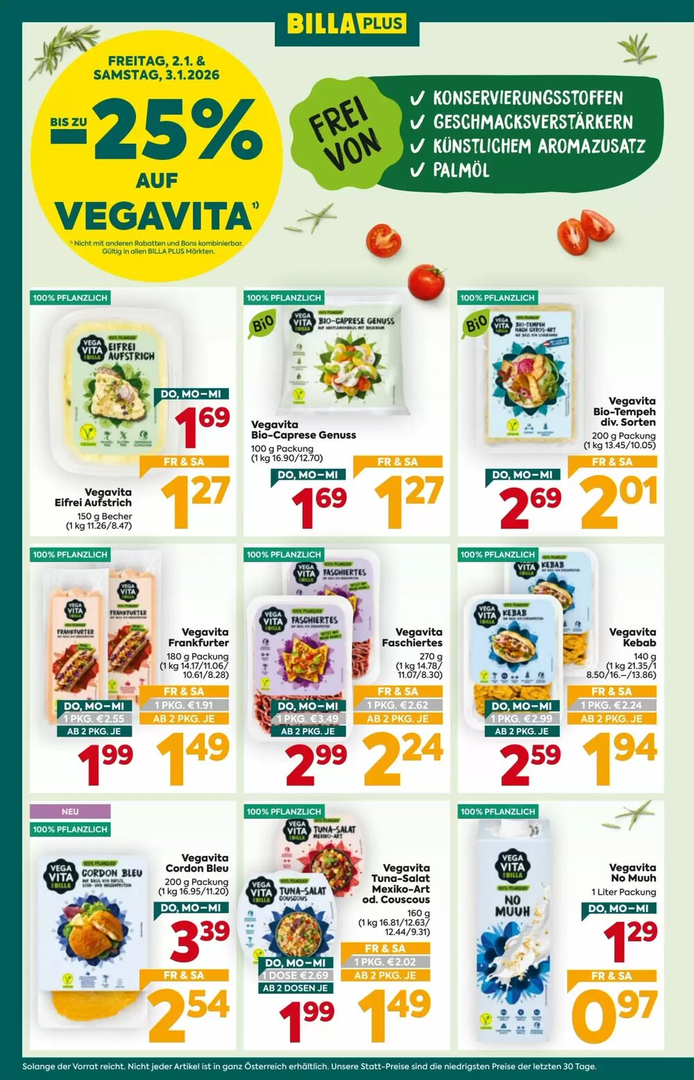 Billa Flugblatt (ab 02.01.2026) - Angebote und Prospekt - Seite 3