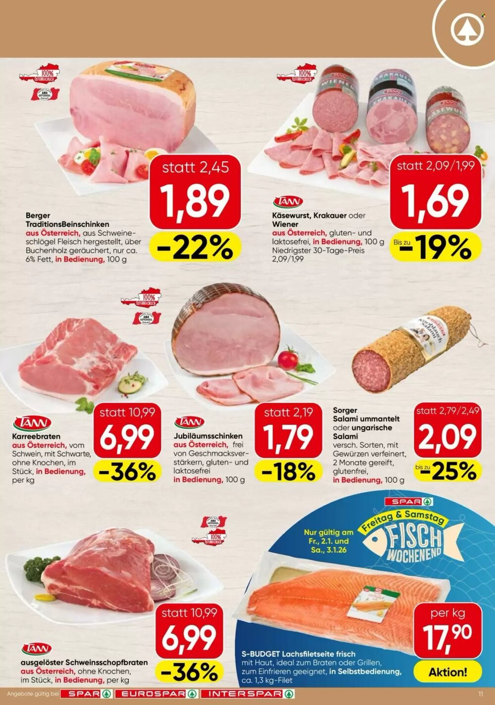 Spar Flugblatt (ab 02.01.2026) - Angebote und Prospekt - Seite 11