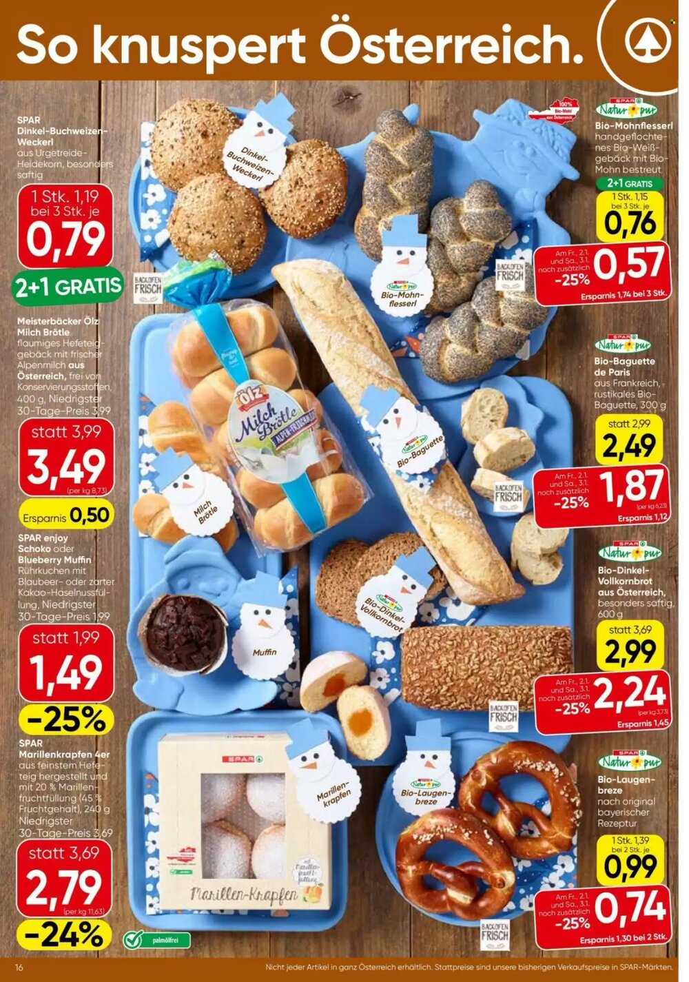 Spar Flugblatt (ab 02.01.2026) - Angebote und Prospekt - Seite 16