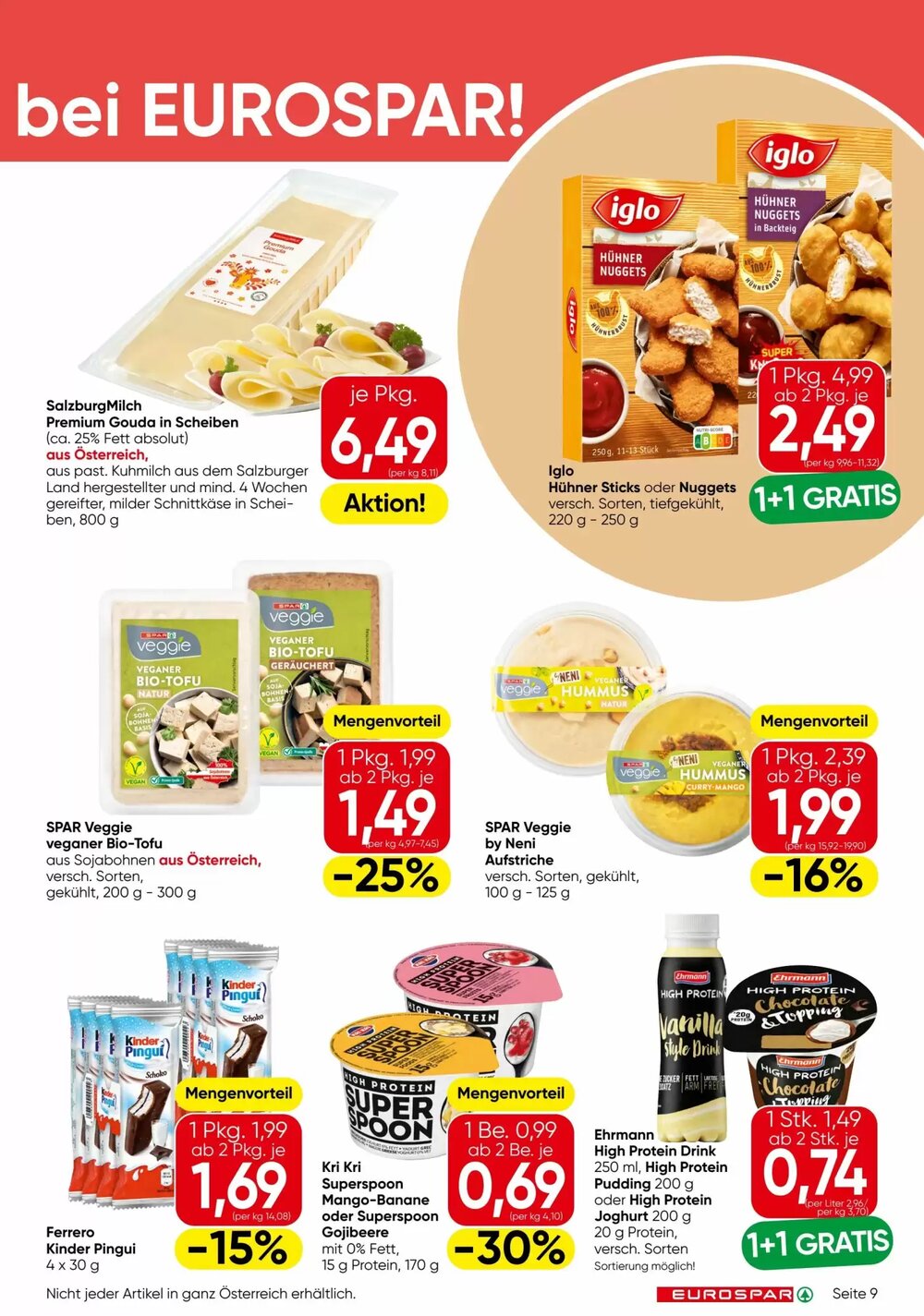 Eurospar Flugblatt (ab 02.01.2026) - Angebote und Prospekt - Seite 9