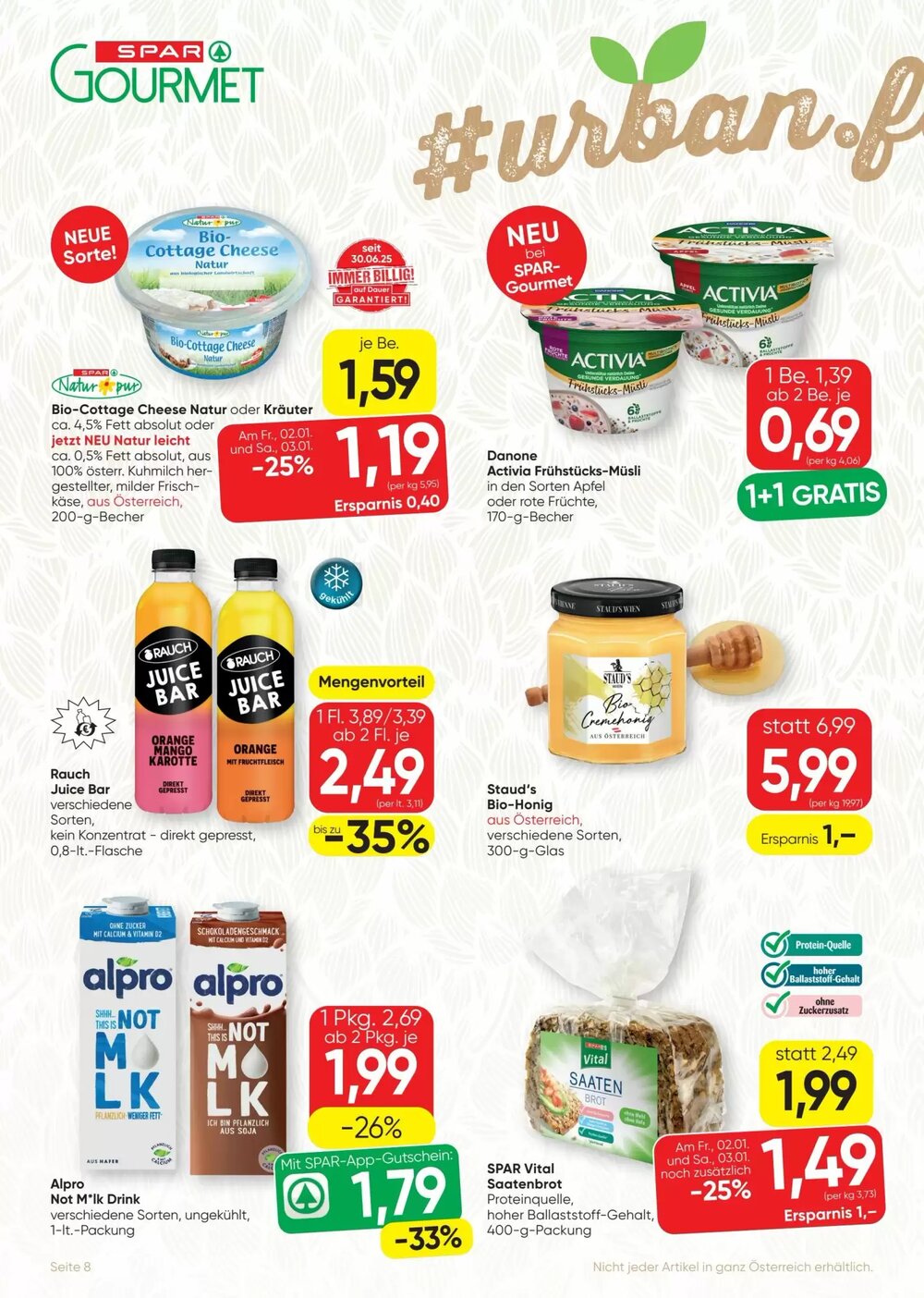 SPAR Gourmet Flugblatt (ab 02.01.2026) - Angebote und Prospekt - Seite 8