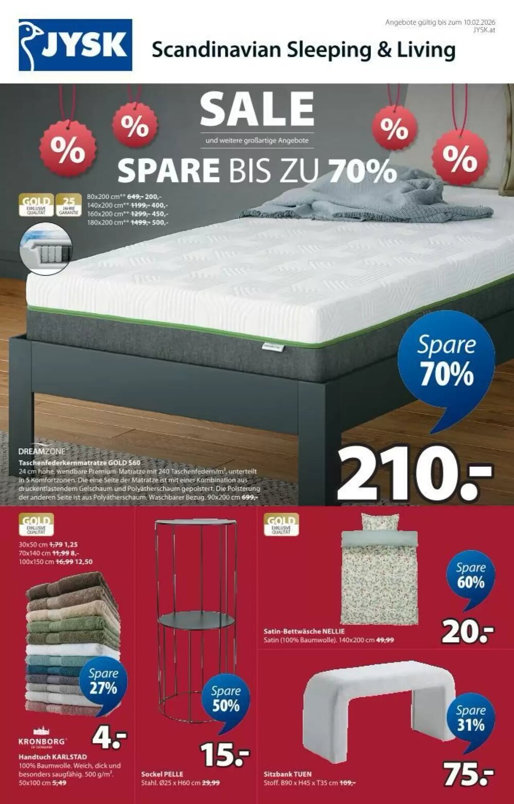 JYSK Flugblatt (ab 02.01.2026) - Angebote und Prospekt - Seite 1
