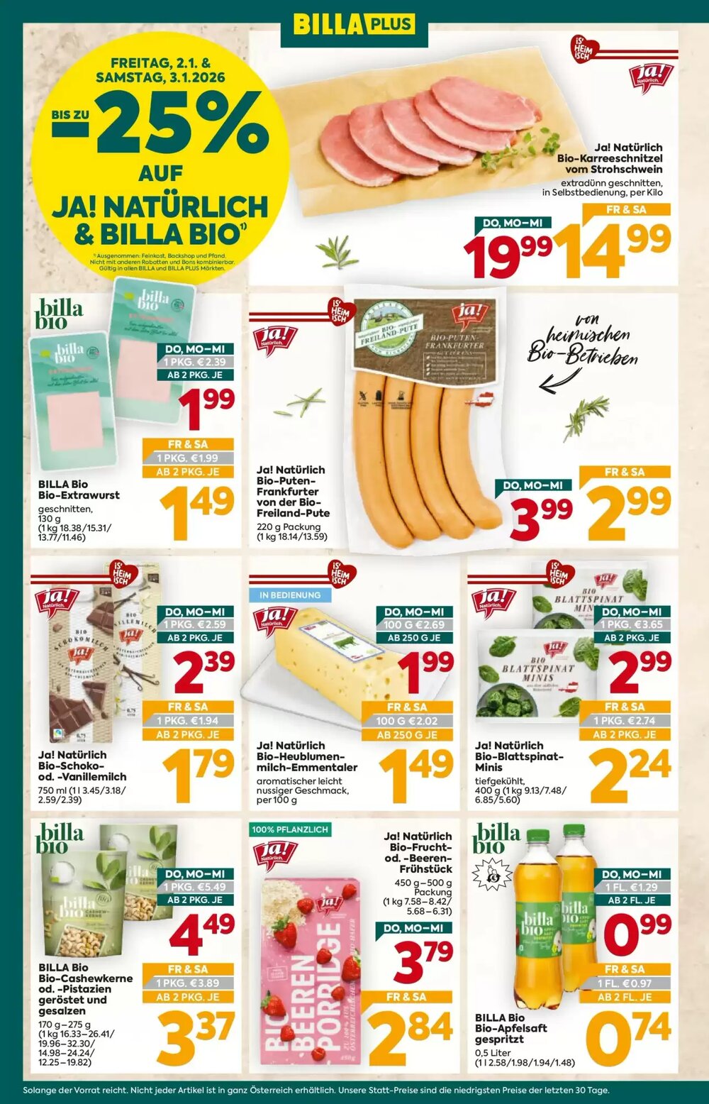 Billa Flugblatt (ab 02.01.2026) - Angebote und Prospekt - Seite 9