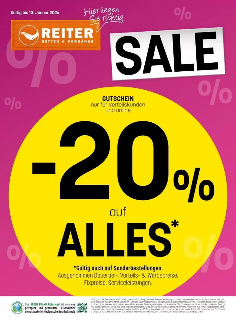 Reiter Flugblatt (ab 04.01.2026) - Angebote und Prospekt - Seite 1