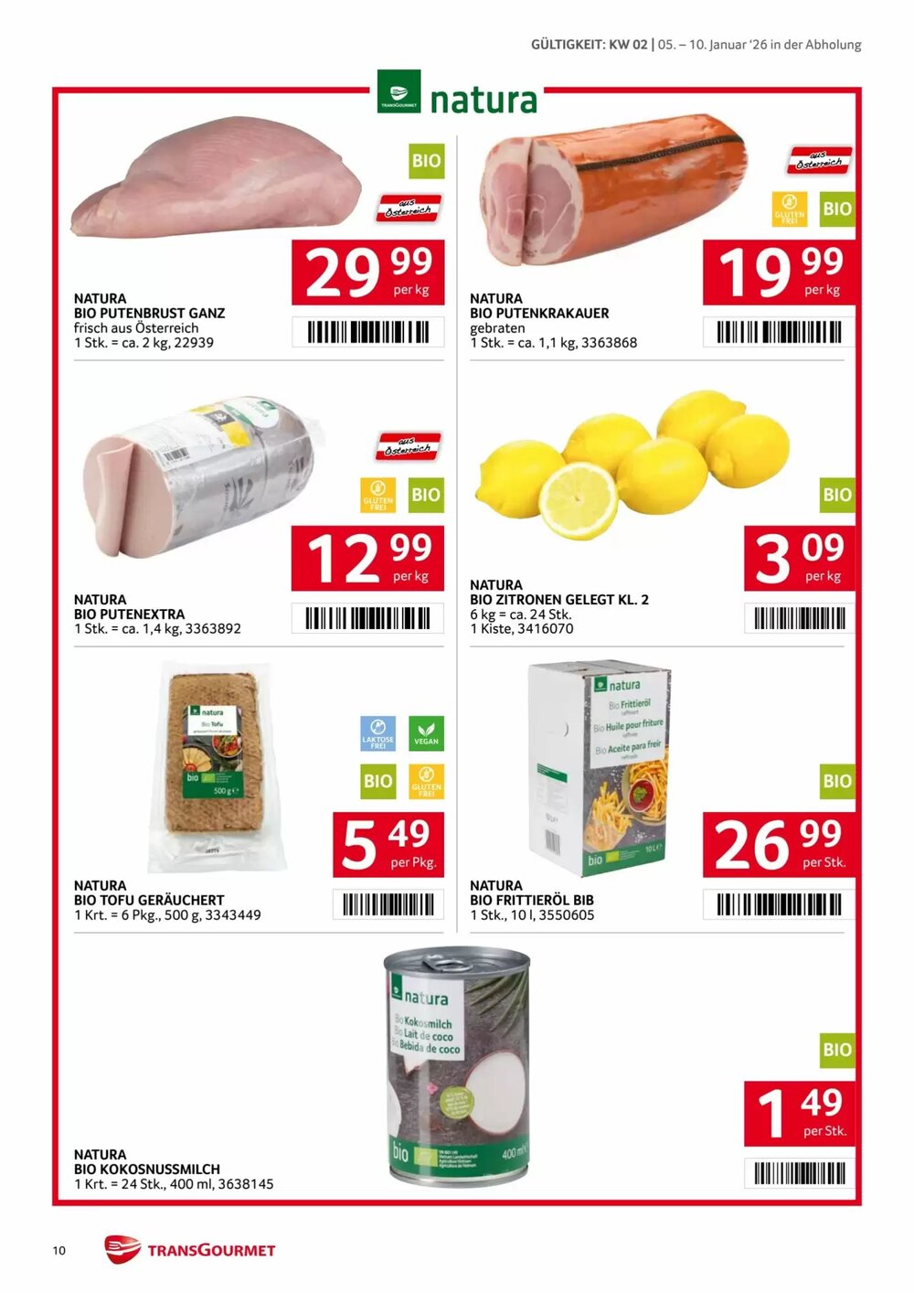 Transgourmet Flugblatt (ab 05.01.2026) - Angebote und Prospekt - Seite 10