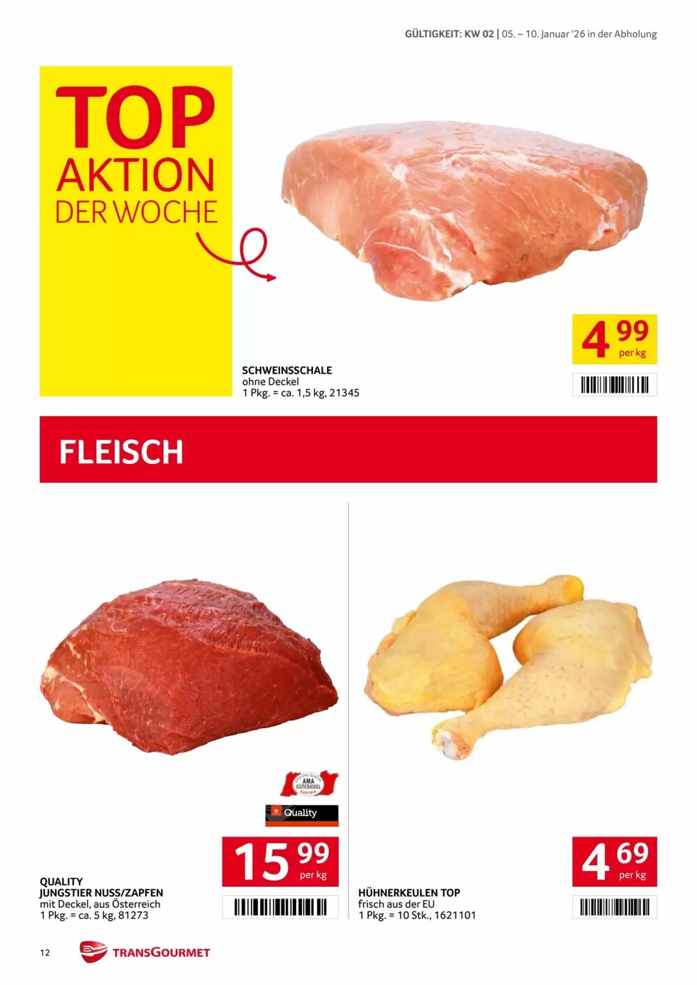 Transgourmet Flugblatt (ab 05.01.2026) - Angebote und Prospekt - Seite 12
