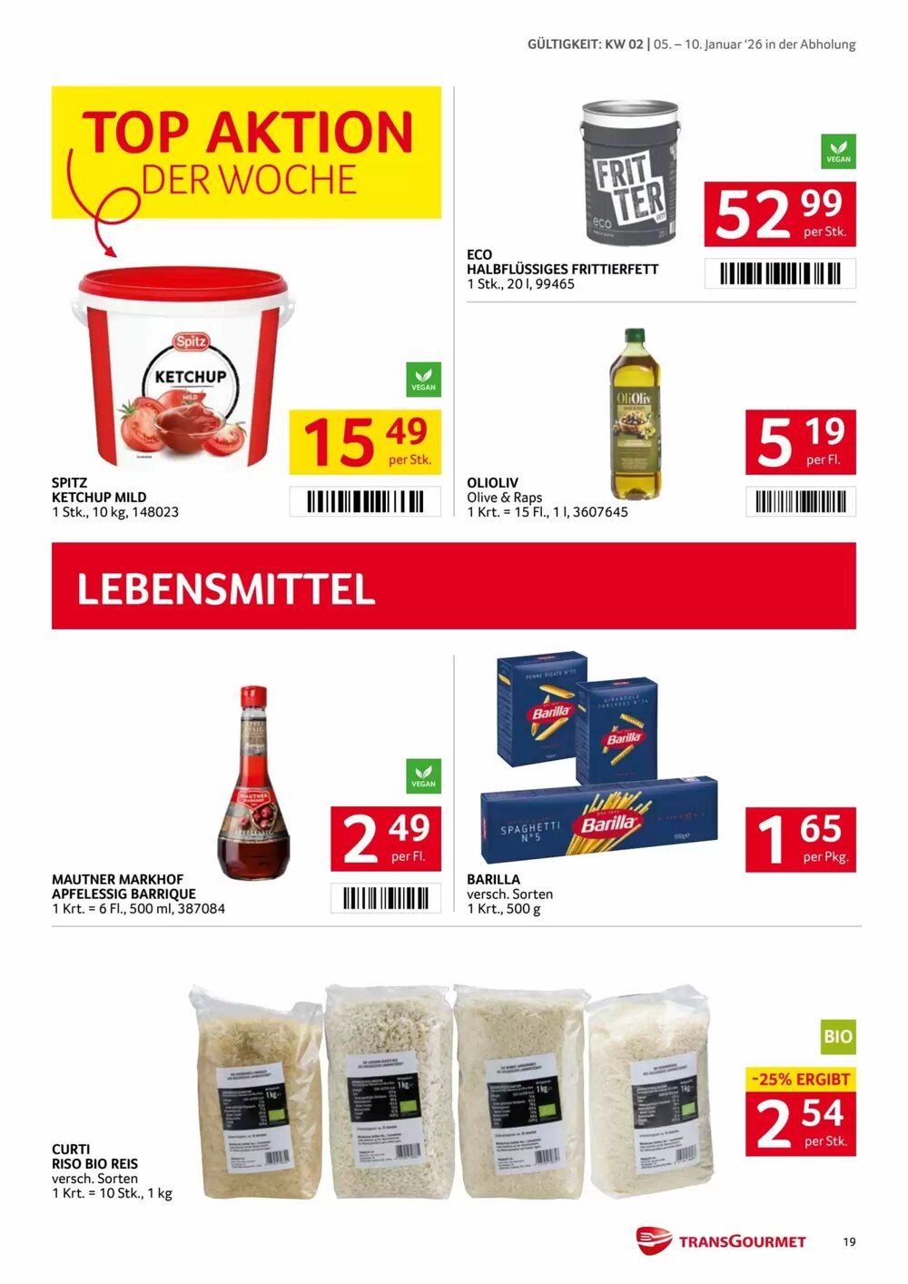 Transgourmet Flugblatt (ab 05.01.2026) - Angebote und Prospekt - Seite 18