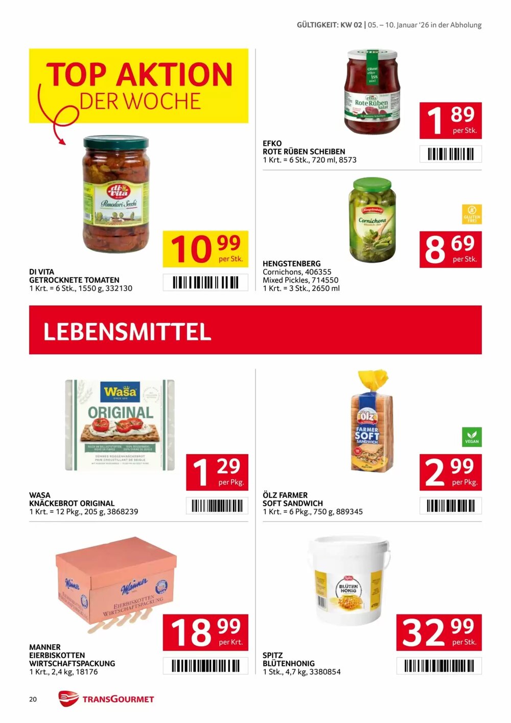 Transgourmet Flugblatt (ab 05.01.2026) - Angebote und Prospekt - Seite 19
