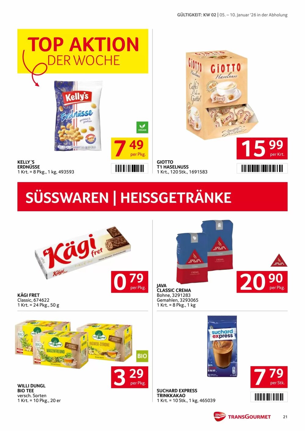Transgourmet Flugblatt (ab 05.01.2026) - Angebote und Prospekt - Seite 20