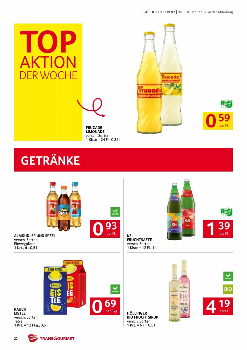 Transgourmet Flugblatt (ab 05.01.2026) - Angebote und Prospekt - Seite 21