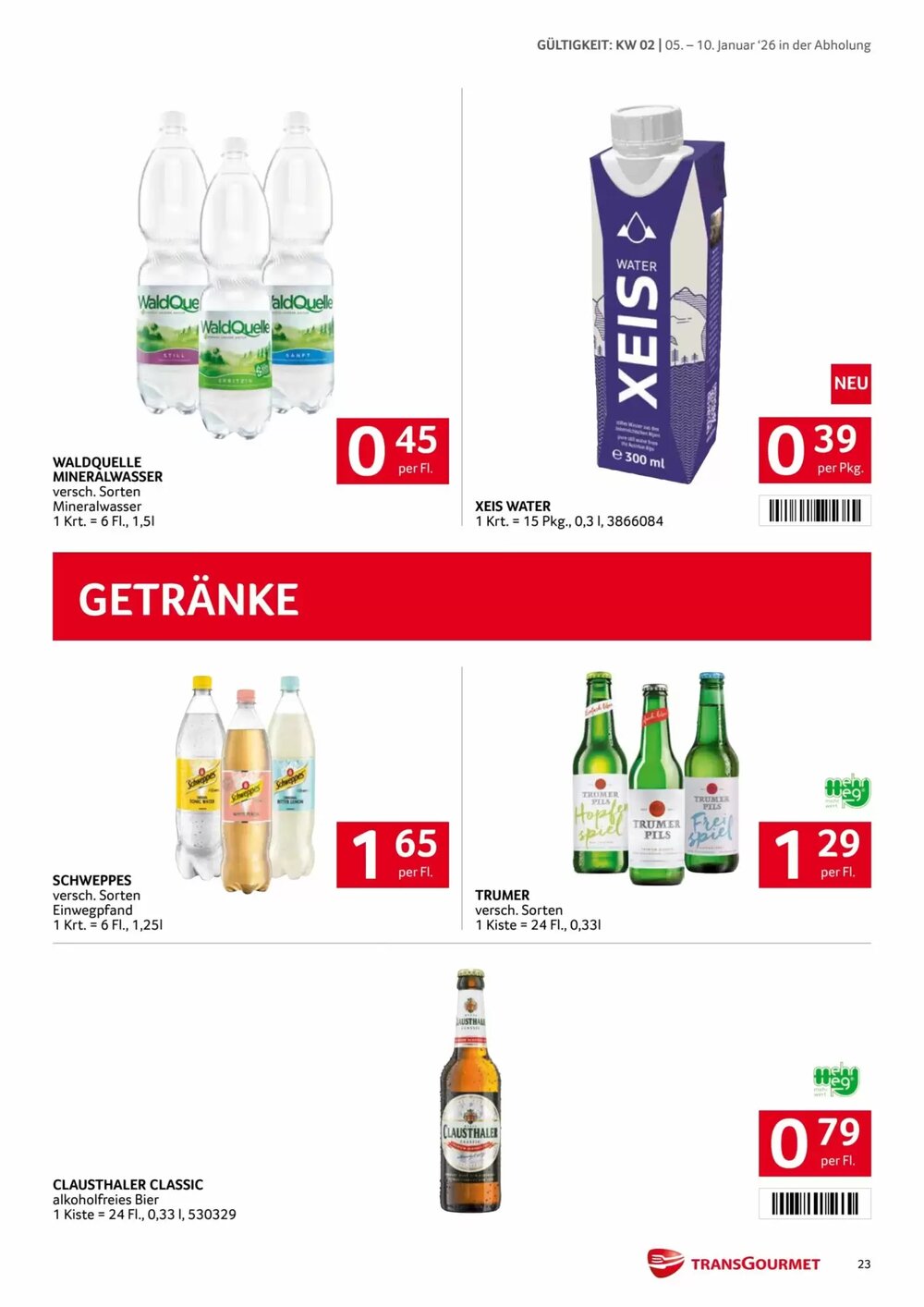 Transgourmet Flugblatt (ab 05.01.2026) - Angebote und Prospekt - Seite 22