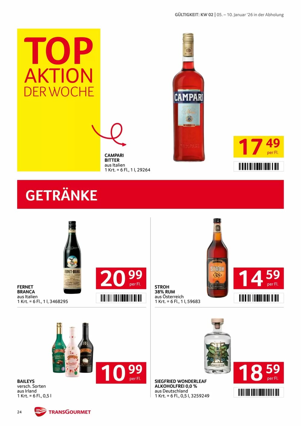 Transgourmet Flugblatt (ab 05.01.2026) - Angebote und Prospekt - Seite 23