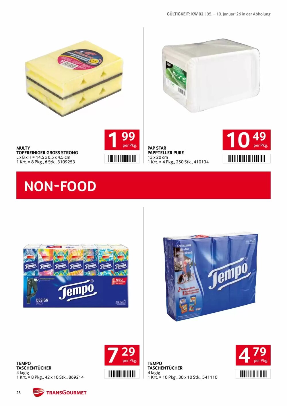 Transgourmet Flugblatt (ab 05.01.2026) - Angebote und Prospekt - Seite 27