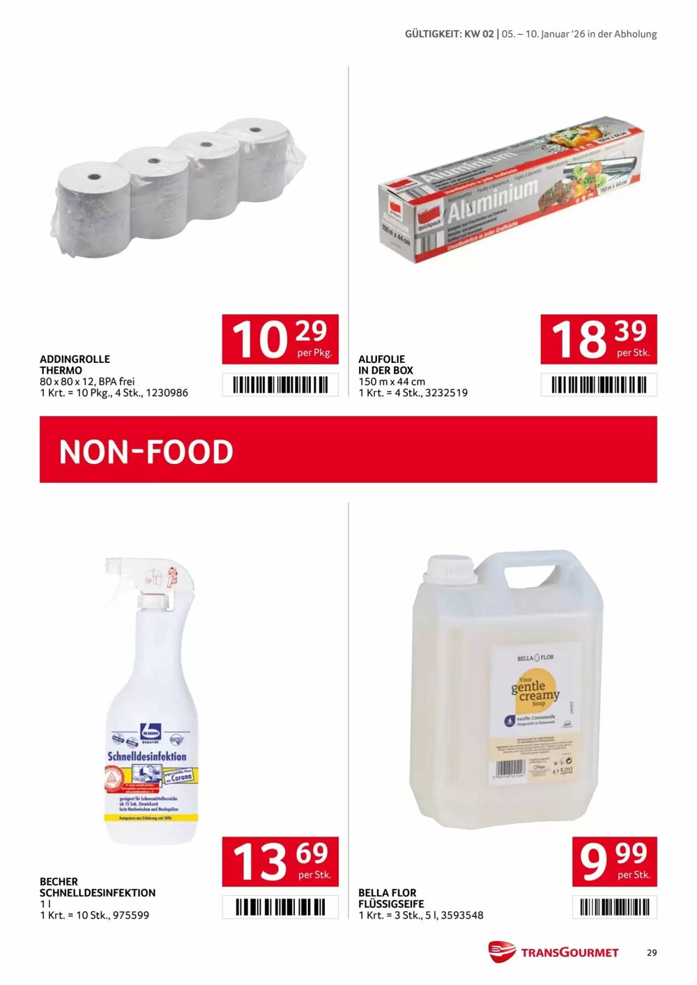 Transgourmet Flugblatt (ab 05.01.2026) - Angebote und Prospekt - Seite 28