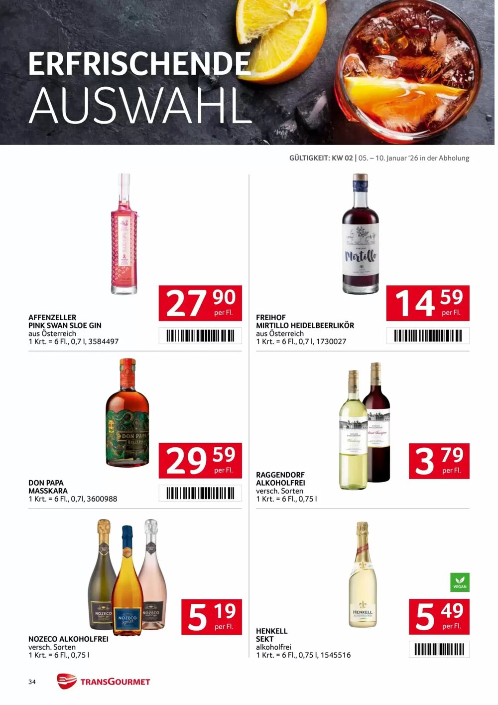 Transgourmet Flugblatt (ab 05.01.2026) - Angebote und Prospekt - Seite 33