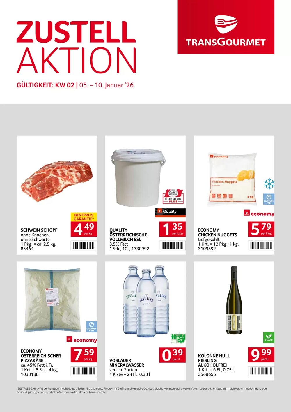 Transgourmet Flugblatt (ab 05.01.2026) - Angebote und Prospekt - Seite 1