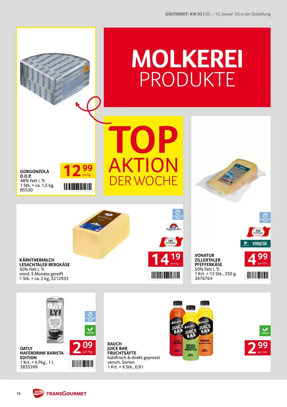 Transgourmet Flugblatt (ab 05.01.2026) - Angebote und Prospekt - Seite 16