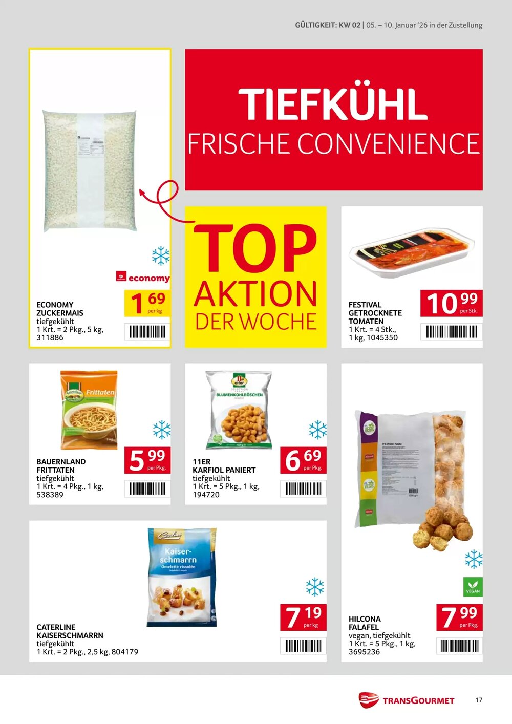 Transgourmet Flugblatt (ab 05.01.2026) - Angebote und Prospekt - Seite 17