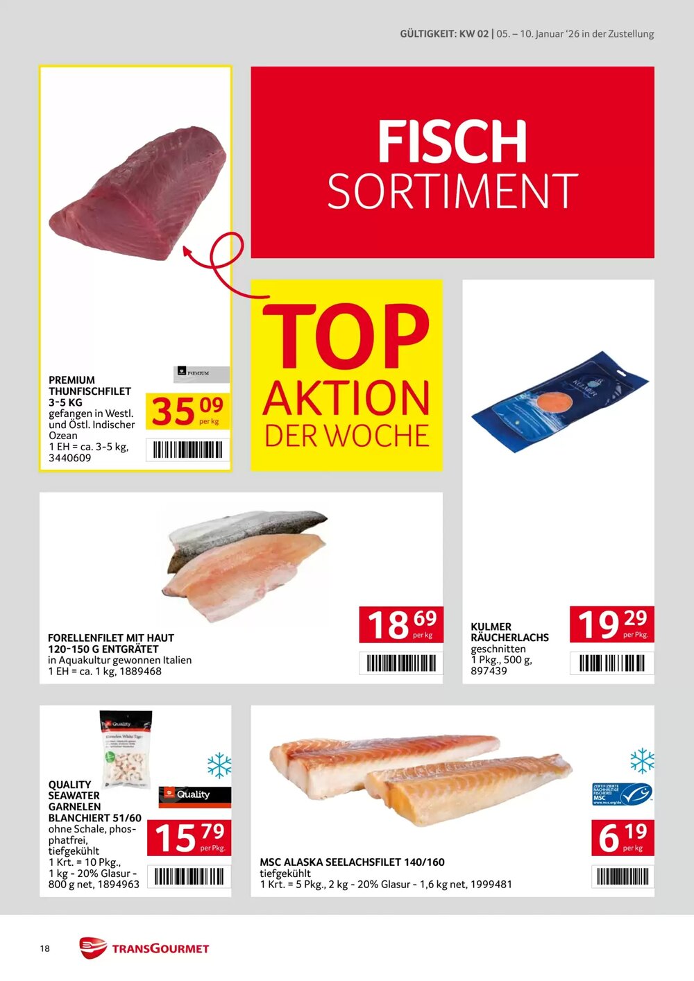 Transgourmet Flugblatt (ab 05.01.2026) - Angebote und Prospekt - Seite 18