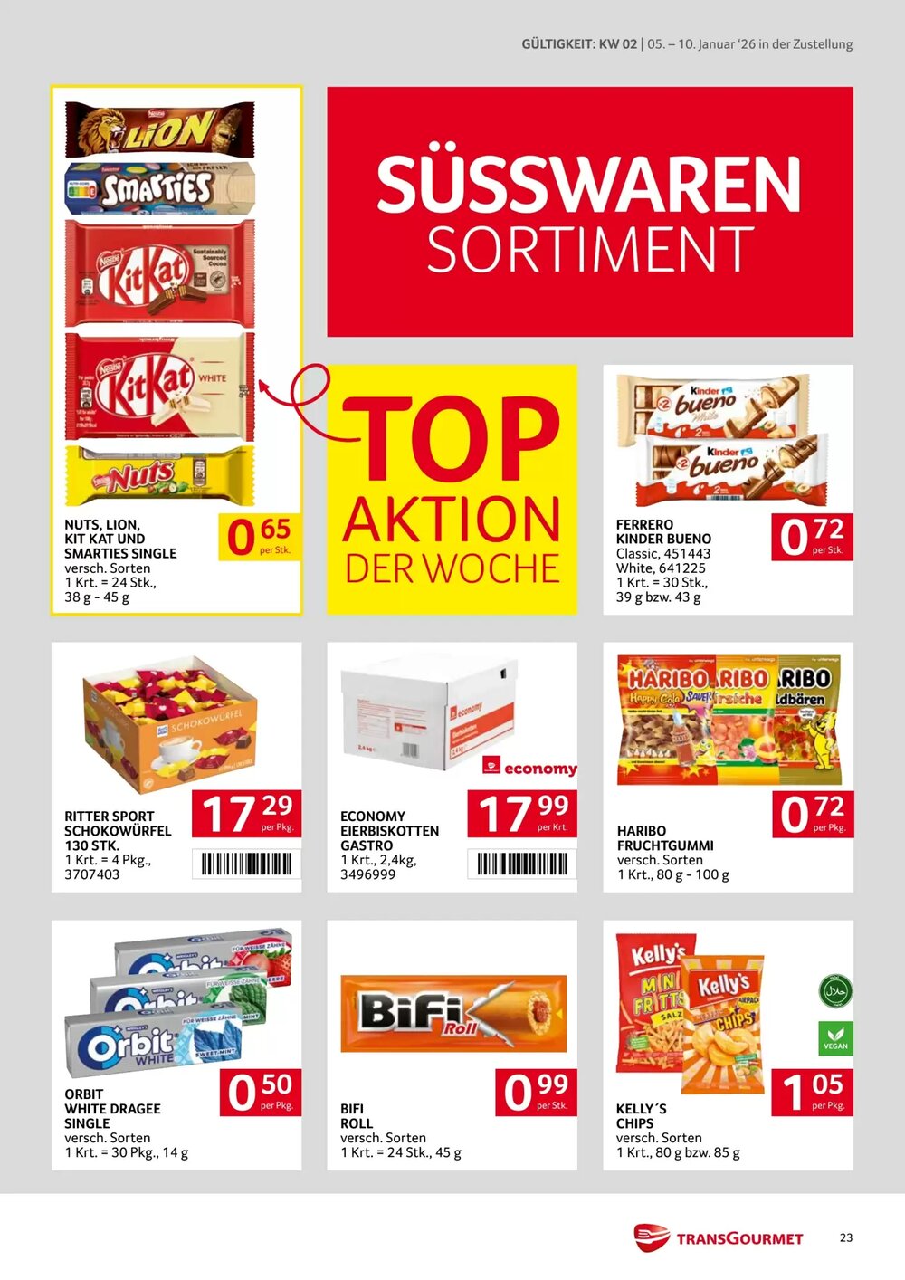 Transgourmet Flugblatt (ab 05.01.2026) - Angebote und Prospekt - Seite 23