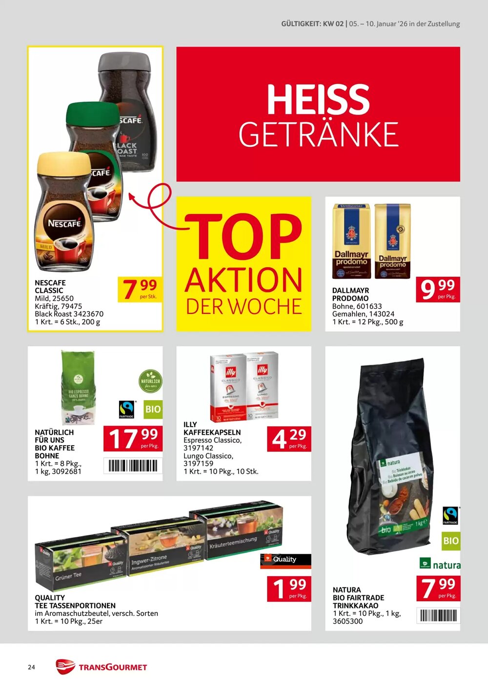 Transgourmet Flugblatt (ab 05.01.2026) - Angebote und Prospekt - Seite 24