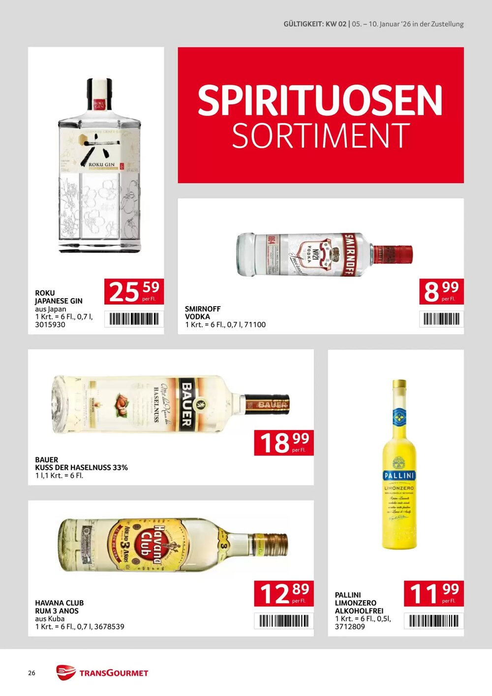 Transgourmet Flugblatt (ab 05.01.2026) - Angebote und Prospekt - Seite 26