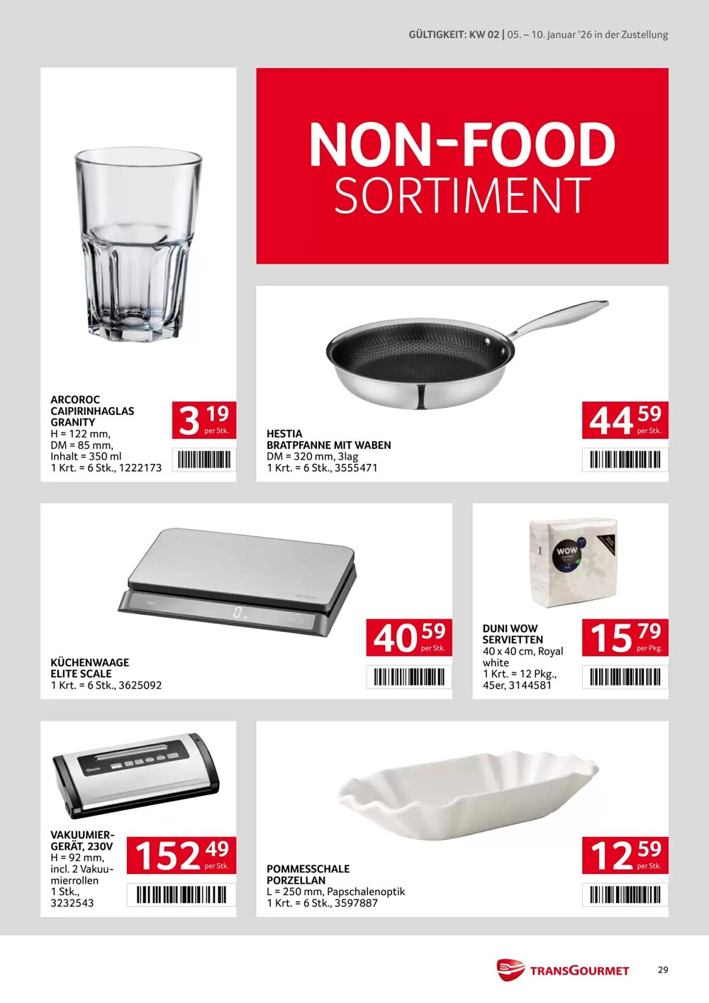 Transgourmet Flugblatt (ab 05.01.2026) - Angebote und Prospekt - Seite 29