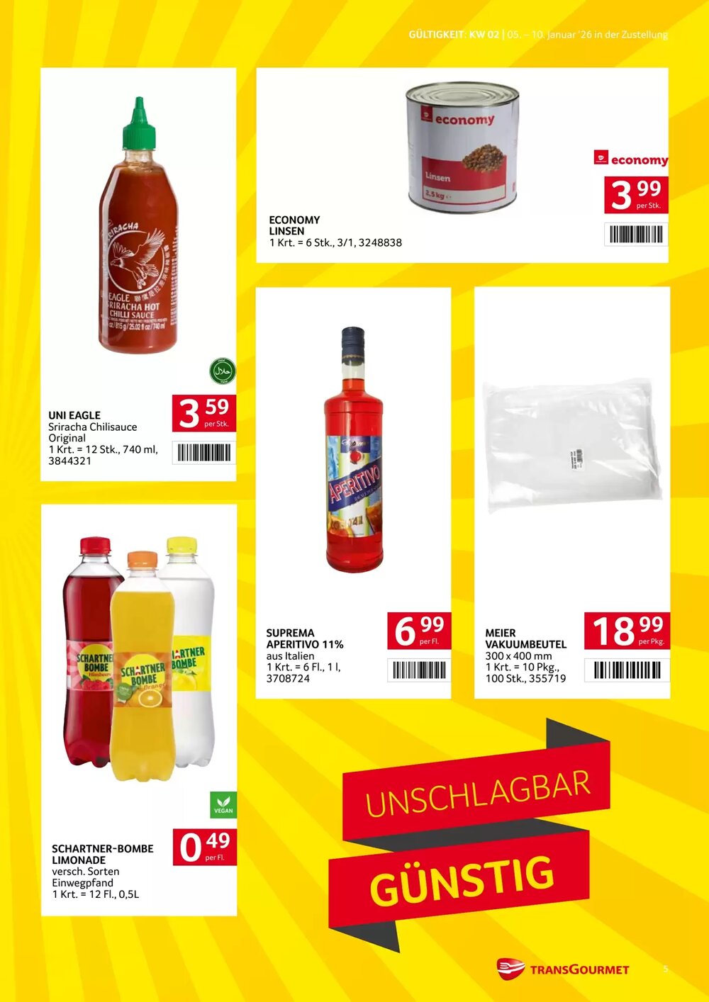 Transgourmet Flugblatt (ab 05.01.2026) - Angebote und Prospekt - Seite 5
