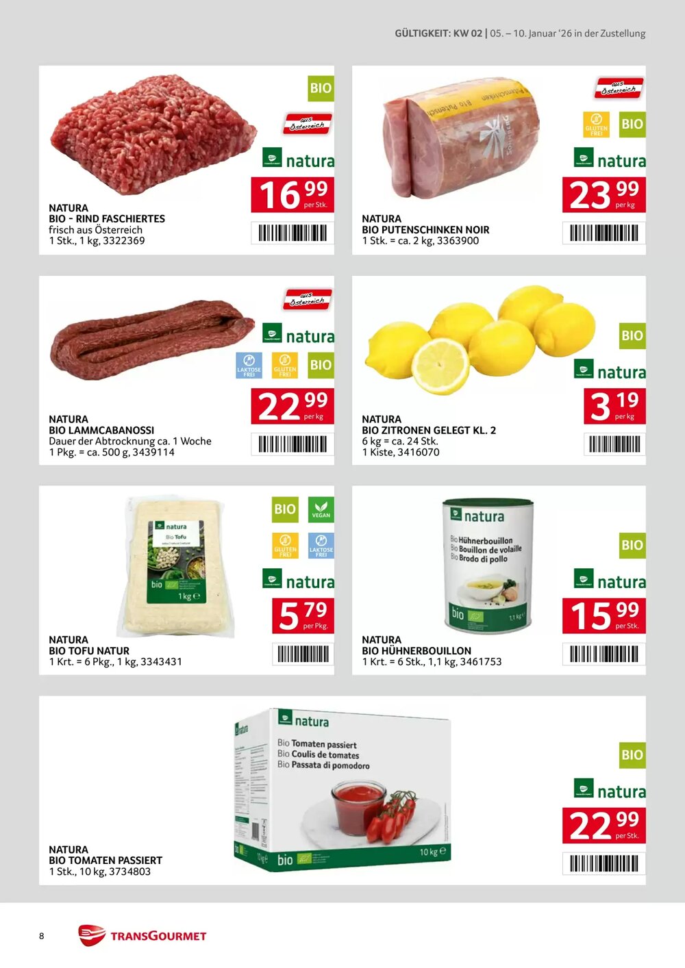 Transgourmet Flugblatt (ab 05.01.2026) - Angebote und Prospekt - Seite 8