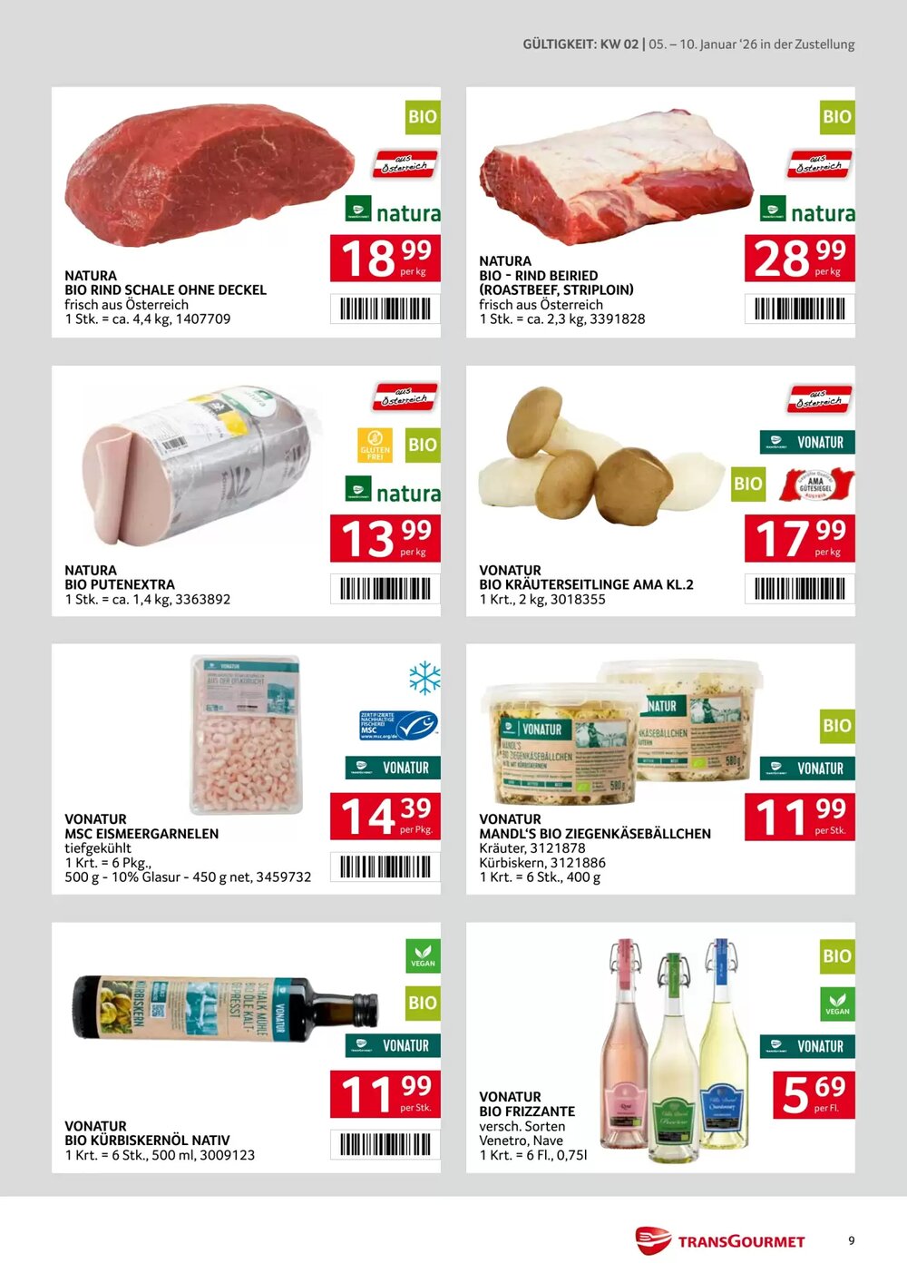 Transgourmet Flugblatt (ab 05.01.2026) - Angebote und Prospekt - Seite 9