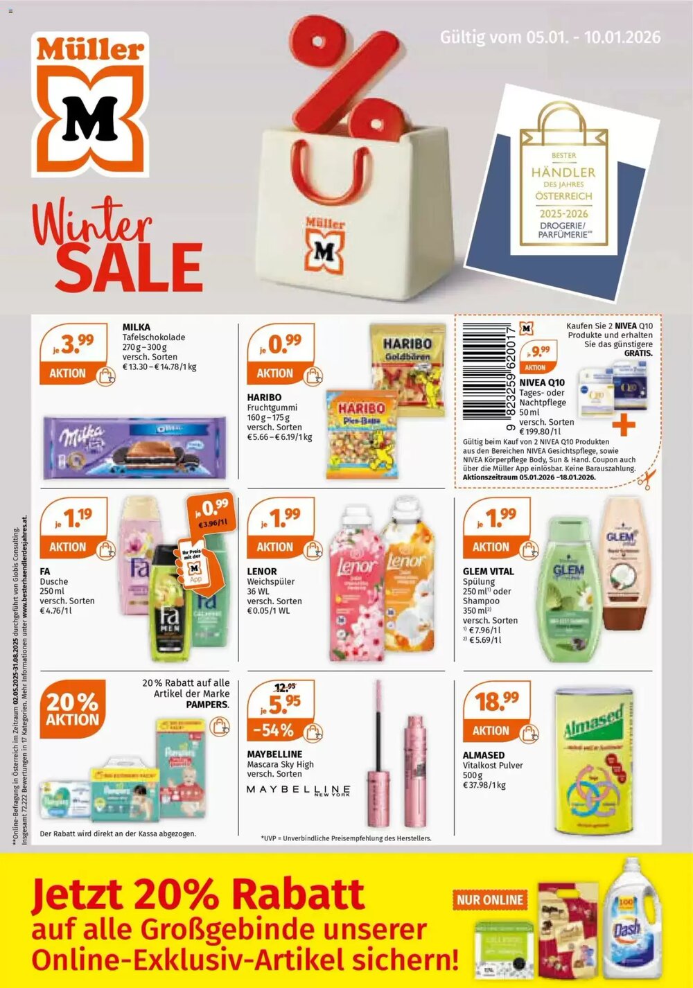 Müller Flugblatt (ab 05.01.2026) - Angebote und Prospekt - Seite 1